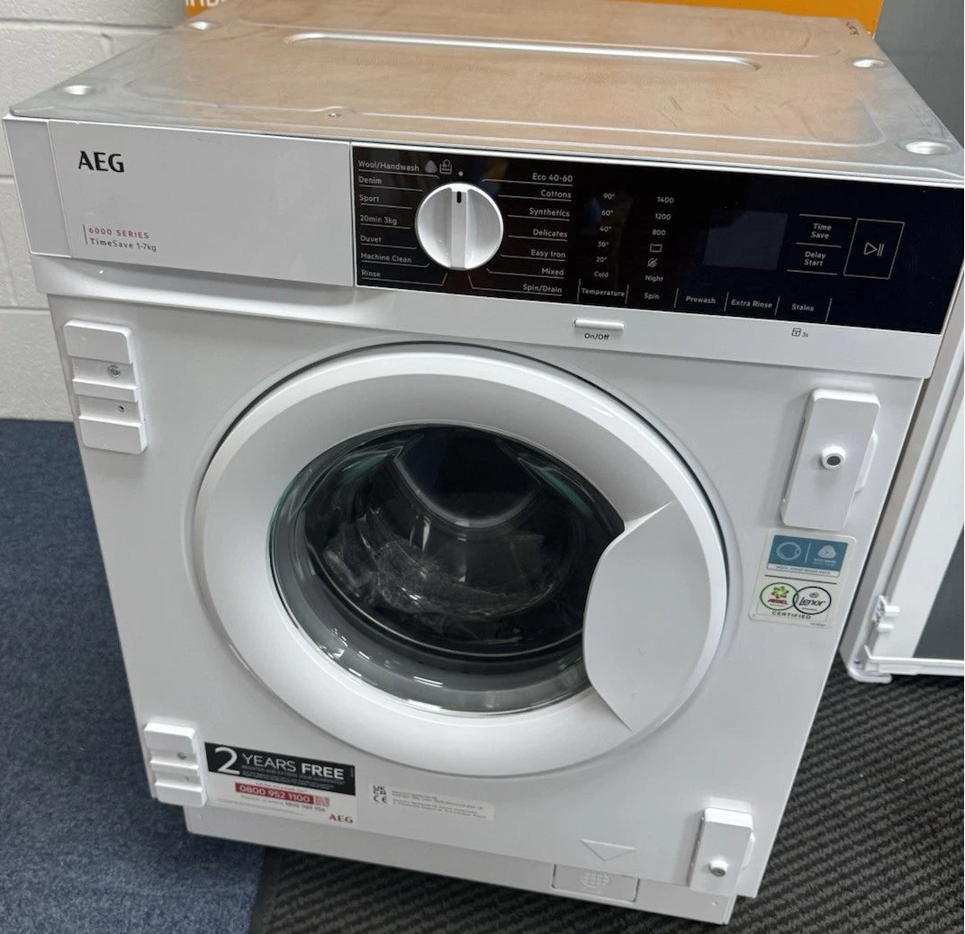 AEG LFX6G7434BI (98) 6000 Series ProSense Integrated 7 kg 1400 Spin Washing Machine - B Rated - (Ex Display) - HW182798