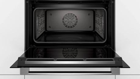 Bosch Series 8 CSG656BS1B Built-in Electric 47 Litre Compact Steam Oven with 4D Hot Air in Stainless Steel - (Blemished) - HW181931