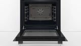 Bosch Series 2 HHF133BR0B (15) Built-in Electric Single Oven with 13Amp Plug in Stainless Steel - A Rated - (Ex Display) - HW182415