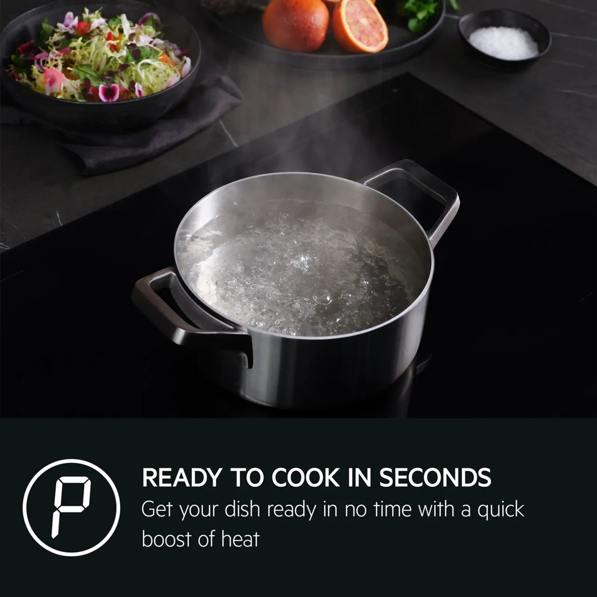 AEG 6000 Series TK85IM00FB (01) 80cm 5-Zone Induction Hob - (Tatty Box) - HW182539-01