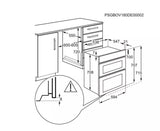 AEG 6000 Series DUB331110M (99) Built Under Electric Double Oven in Stainless Steel - A Rated - HW182499