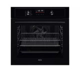 AEG 3000 BEX535A61B (45) AirFry Aqua Clean Enamel Built In Electric Single Oven in Stainless Steel - A+ Rated - (Graded) - HW182445
