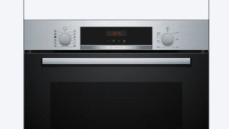 Bosch Series 4 HQA574BS3B (23) Electric Single Oven with Pyrolytic Self Cleaning in Stainless Steel - (Ex Display) - HW182523