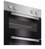 Beko RecycledNet® BBXDF21000S (97) Built In Double Oven in Silver - A/A Rated ex display HW182397