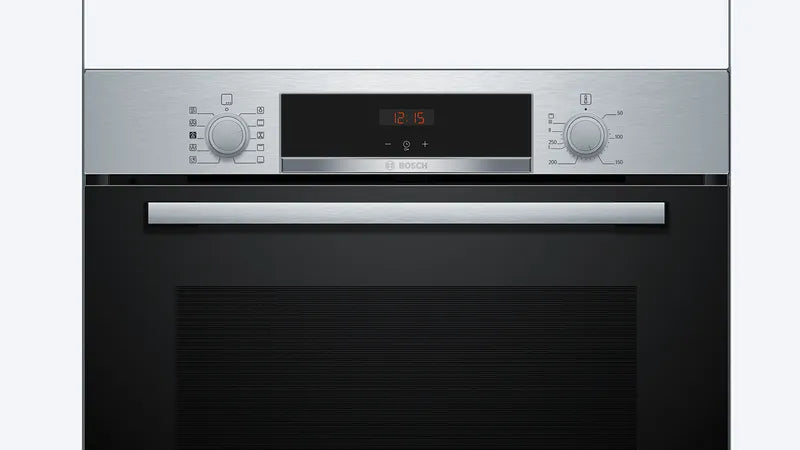 Bosch Series 4 HQA534BS3B Built In Electric Single Oven with added Steam Function in Stainless Steel - A+ Rated - (Ex Display) - HW182154-02