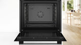 Bosch Series 4 HQA534BS3B Built In Electric Single Oven with added Steam Function in Stainless Steel - A+ Rated - (Ex Display) - HW182154-02