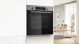 Bosch Series 4 HQA534BS3B Built In Electric Single Oven with added Steam Function in Stainless Steel - A+ Rated - (Ex Display) - HW182154-02