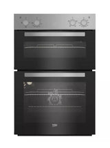 Beko RecycledNet® BBXDF21000S (97) Built In Double Oven in Silver - A/A Rated ex display HW182397