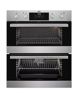 AEG 6000 Series DUB331110M (21) Built Under Electric Double Oven in Stainless Steel - (Ex Display ) - HW182421