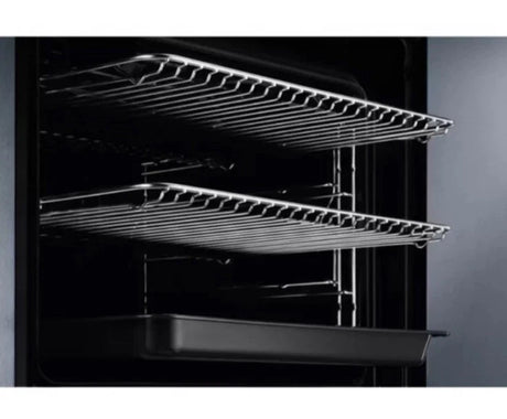AEG 3000 BEX535A61B (45) AirFry Aqua Clean Enamel Built In Electric Single Oven in Stainless Steel - A+ Rated - (Graded) - HW182445